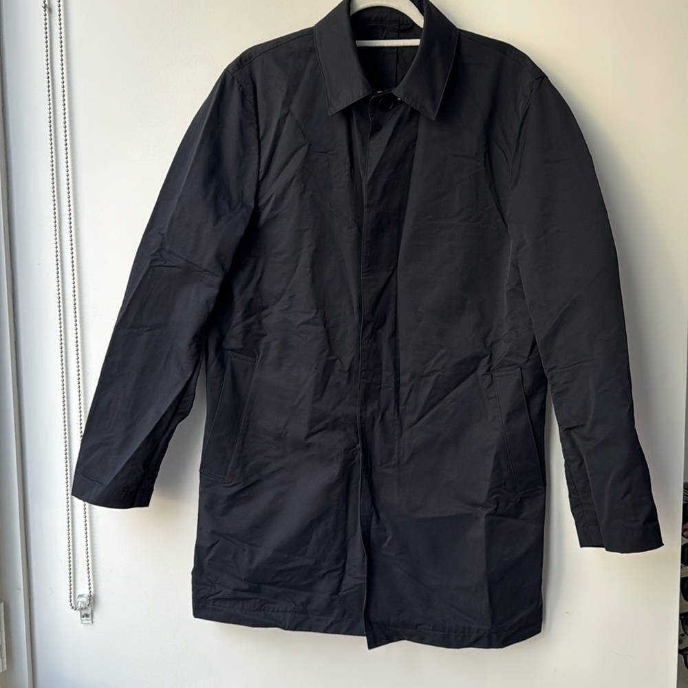 Navy Blue Trench Coat from the Dutch brand No Label